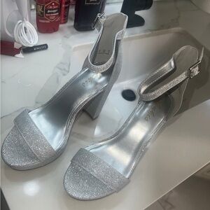 sparkly high heels